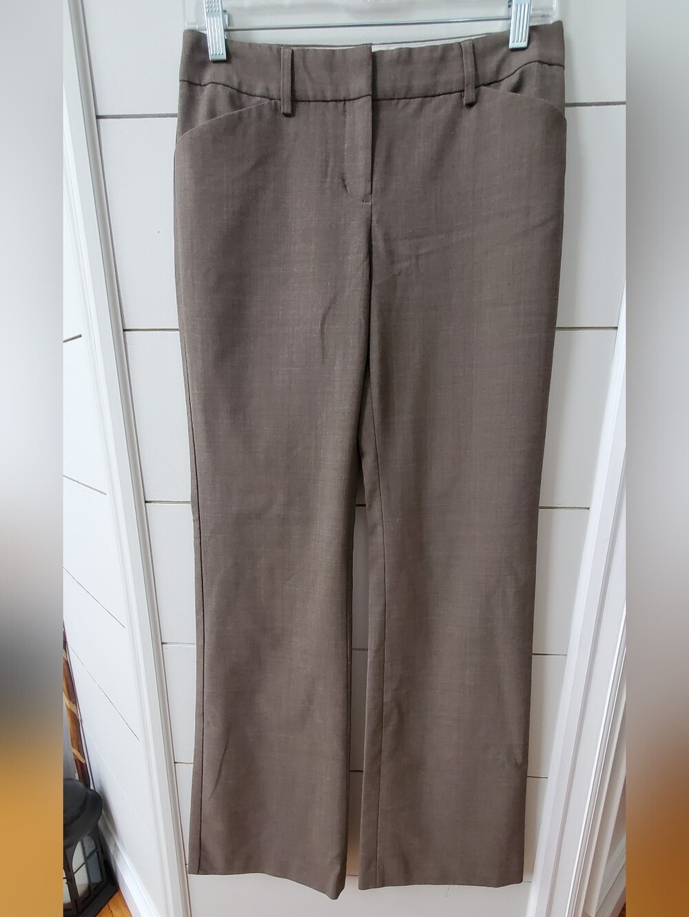 Express Women's Editor Dress Pants in Taupe